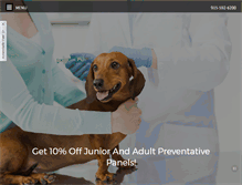 Tablet Screenshot of johnsenanimalhospital.com